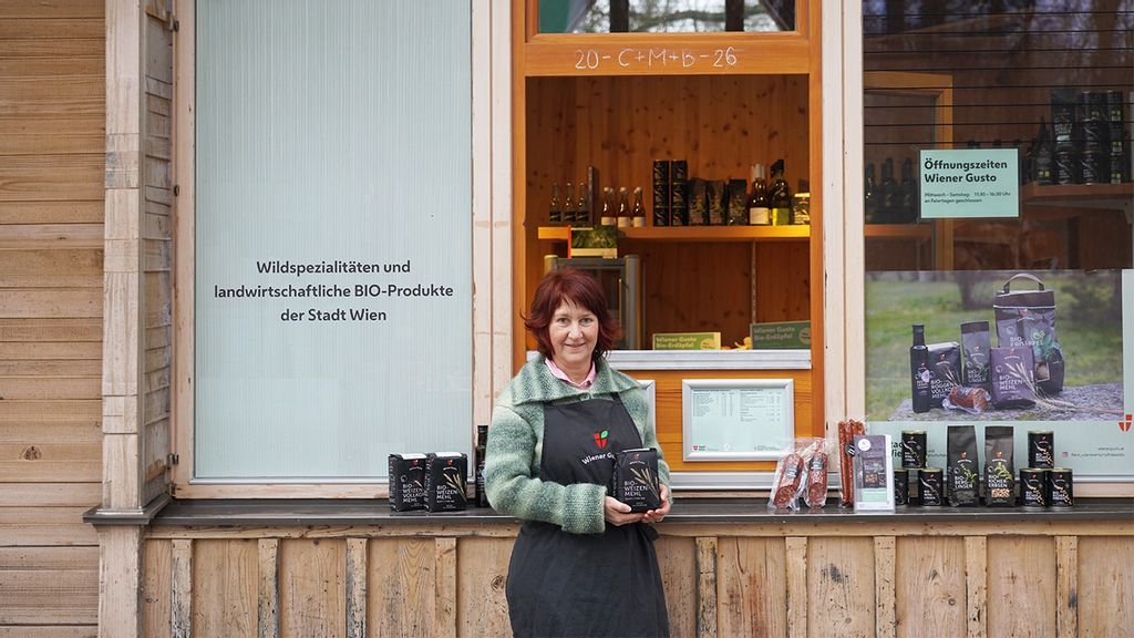 Verkaufsstand von Wiener Gusto im Lainzer Tiergarten 