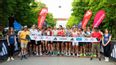 Läufer*innen vor der Startlinie bei einem Lauf