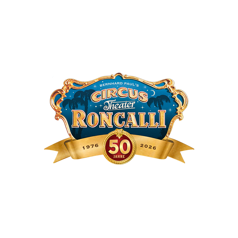 Logo Jubiläumstournee 50 Jahre Circus-Theater Roncalli
