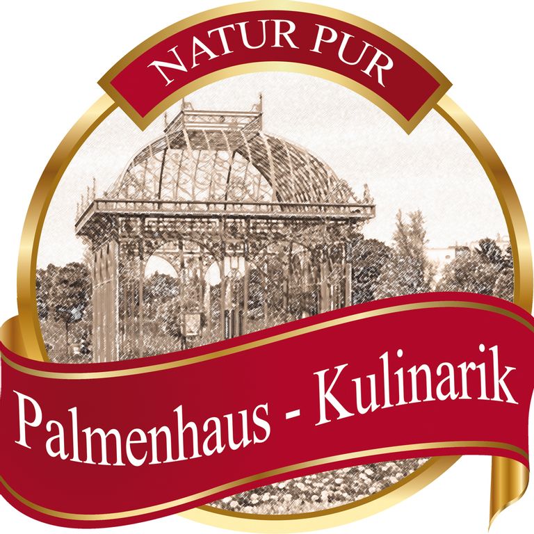 Palmenhaus Kulinarik in den Blumengärten Hirschstetten Logo